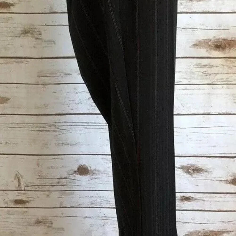 TAGLIA Women Striped Boot Cut Black White Work Trouser Career Pants Size 44 - Picture 9 of 12